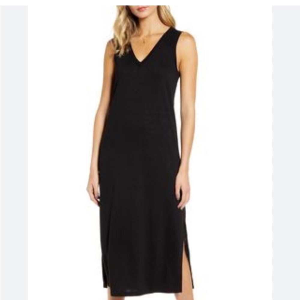 Paige Tank Midi Dress Size Medium Black